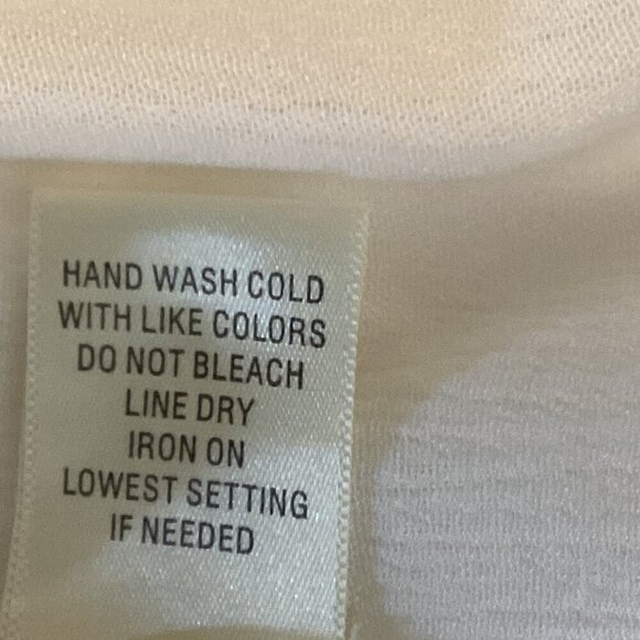 John Paul Richard Raelinn Crochet Detail White BOHO Top Sz L #303C - Picture 8 of 8